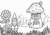 Coloring Garden Gnome Printable Adults Fairy Colouring Gnomes Gardening Preschool Drawing Sheets Adult Mushroom Draw Template Printables Dragonfly Getcolorings Rocks sketch template