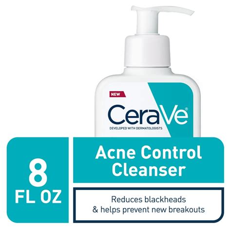 Cerave Acne Control Face Cleanser Facial Cleanser For Oily Skin 8 Fl