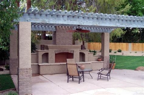 Outdoor Fireplace Mesa Az Photo Gallery Landscaping Network