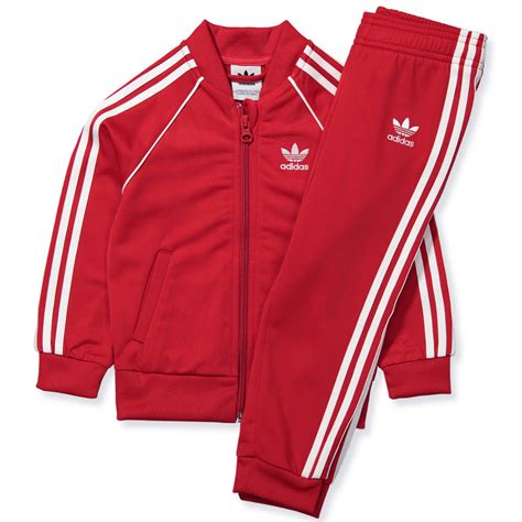 Adidas Originals Red Tracksuit Scarle Red