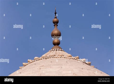 Detail Roof Taj Mahal Agra Uttar Pradesh India Asia Stock Photo