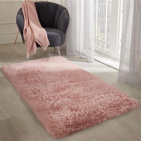 Sienna Fluffy Rug For Bedroom Large Anti Slip Carpet Shaggy Non Shed