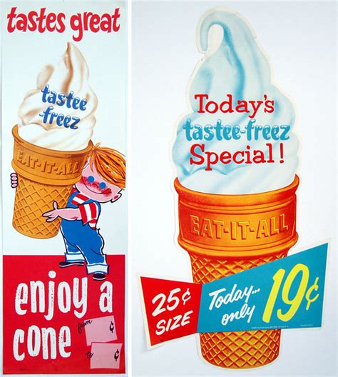 ice cream cone signs dan goodsell flickr retro advertising retro ads vintage