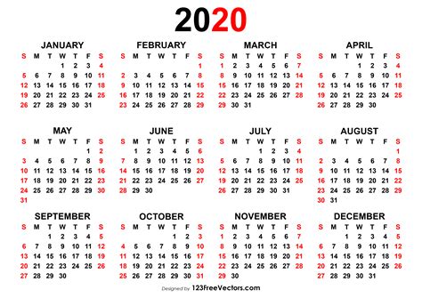 Year Calendar View 2020 Month Calendar Printable Riset