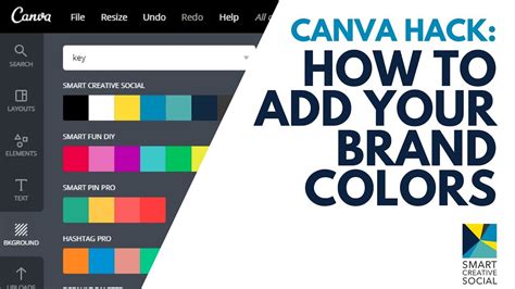 Canva For Work How To Set Up Brand Kit Colors 😍do Your Own Branding