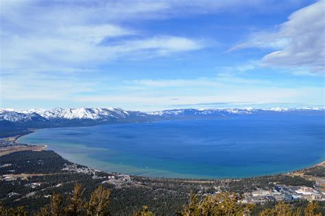 Aerial Full View Of Scenic Lake Tahoe Image Free Stock Photo Public