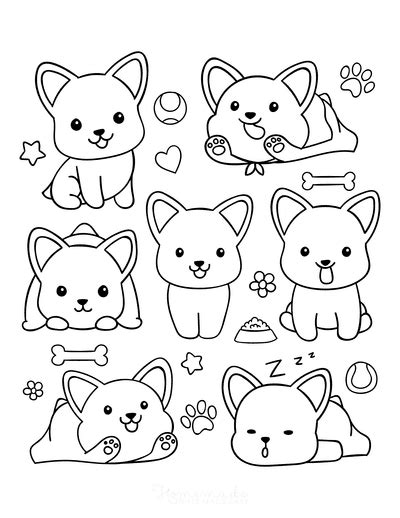 Free Dog Coloring Pages For Kids And Adults