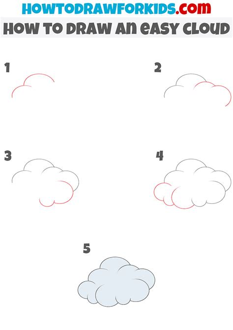 How To Draw An Easy Cloud Easy Drawing Tutorial For Kids