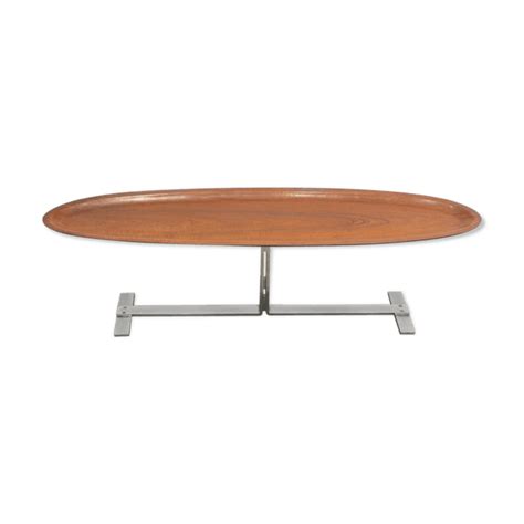 Table basse ovale italienne années 60 | Selency | Table ...