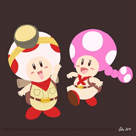 Captain Toad And Toadette By Alexandrasalas On Deviantart