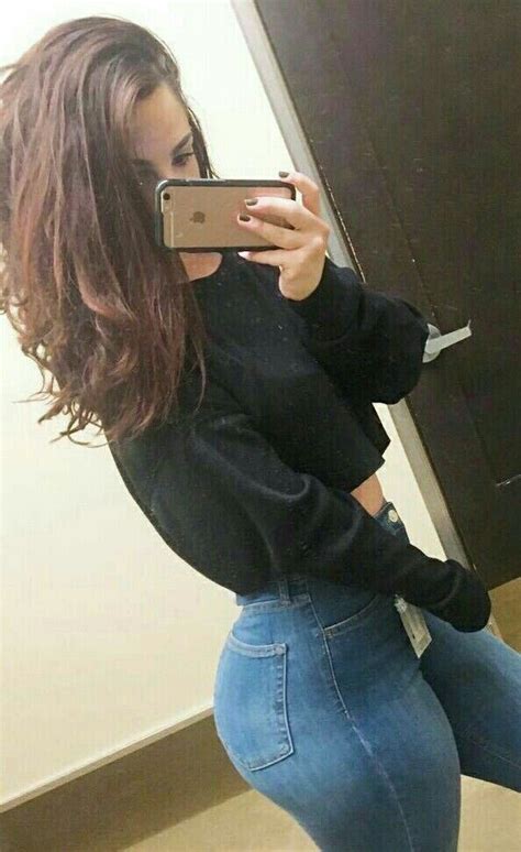 pin on big butt in jeans selfie