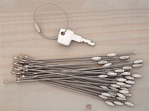 Stainless Steel Screw Locking Wire Keychain Cable Etsy