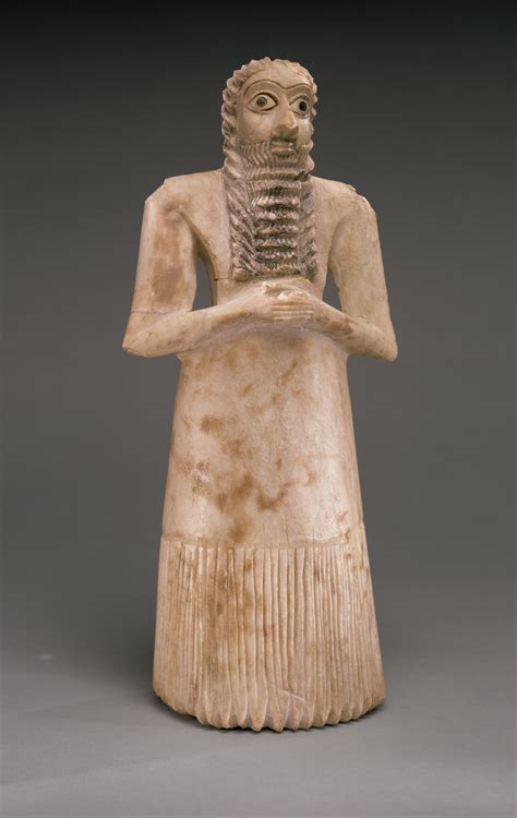 Standing Male Worshiper Sumerian Early Dynastic I Ii The