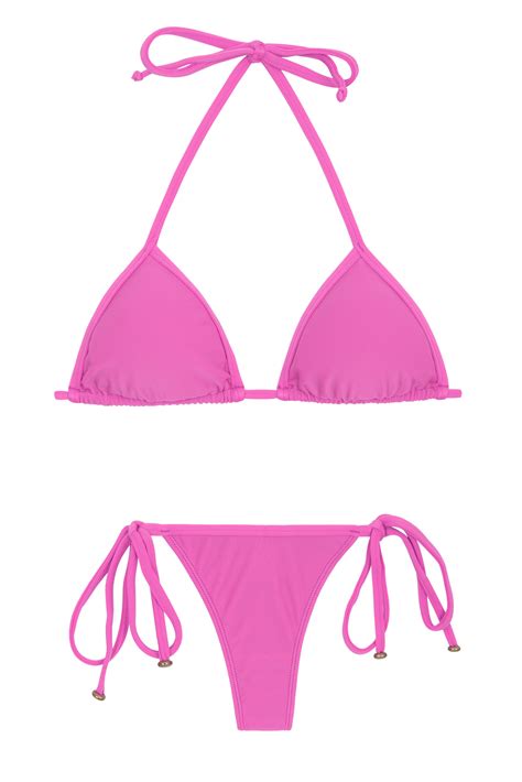 Rio De Sol Biquini Fio Dental Rosa Pink Bikini Tri Micro Até 30 Dias