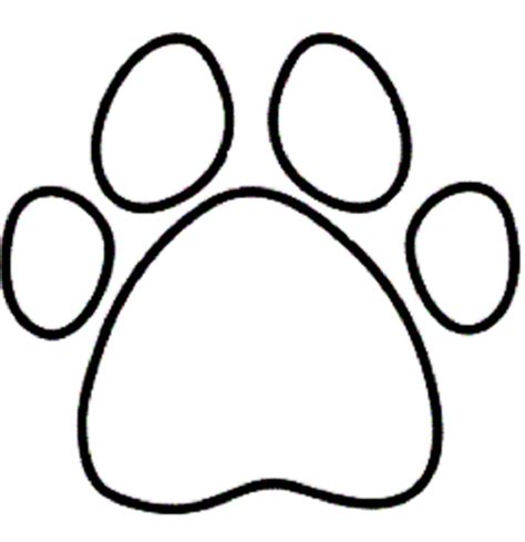 Dog Paw Print Coloring Page