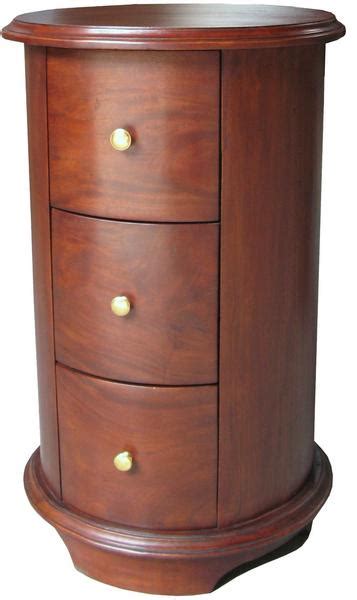 Explore a range of small side tables. Lock Stock and Barrel - Round Bedside Table 3 drawer BS021