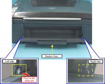 Epson stylus cx4300/cx4400/cx5500/cx5600/dx4400/dx4450 revision a printing area left margin right margin the printing area for this printer is shown below. Disassembly Procedures - Epson Stylus CX4300 CX4400 CX5500 ...