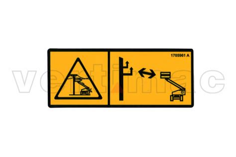 Decal High Voltage Boom Lift Safety Maintenance Decal Jlg