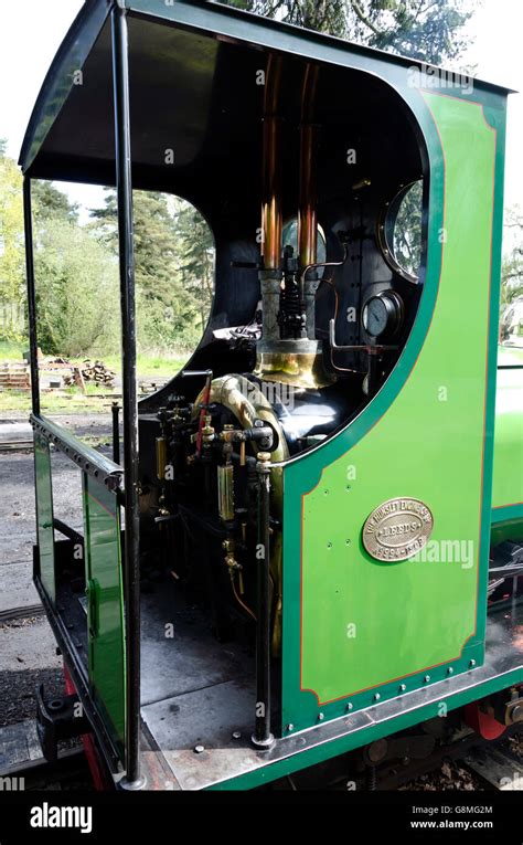 The Cab On A Narrow Gauge Steam Locomotive At The Bressingham Steam