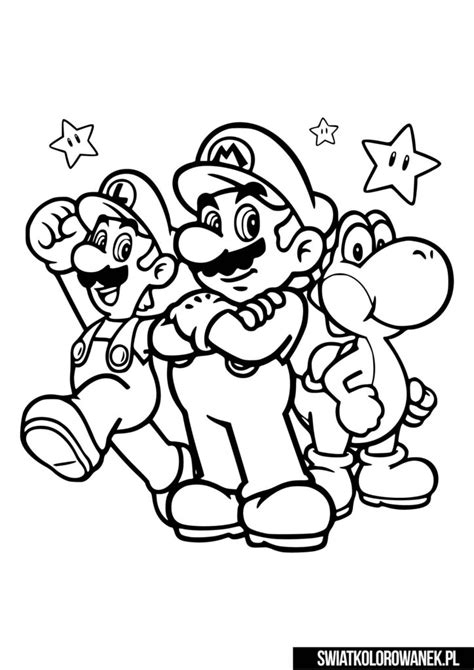 Malowanka Mario Darmowe Kolorowanki Do Druku Mario Coloring Pages