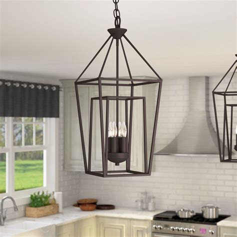 Roodhouse 4 Light Foyer Pendant Small House Kitchen Design Foyer