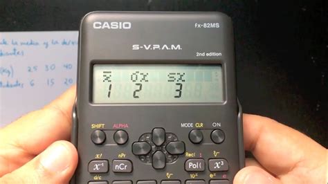 Calcular La Media Desviacion Estandar Con Calculadora Casio Fx Ms