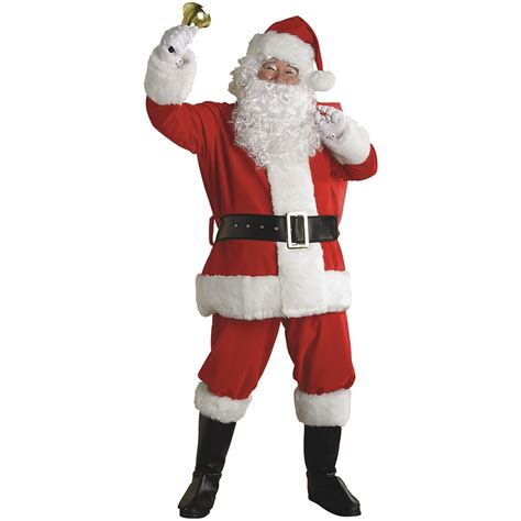 Premium Plush Extra Large Santa Suit Father Christmas Fancy Dress