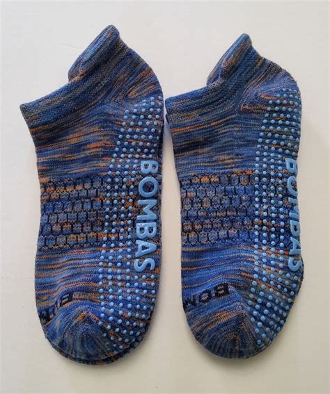 Bombas Grippers Space Dye Ankle Socks Lot Of 2 Pairs Size M Ebay