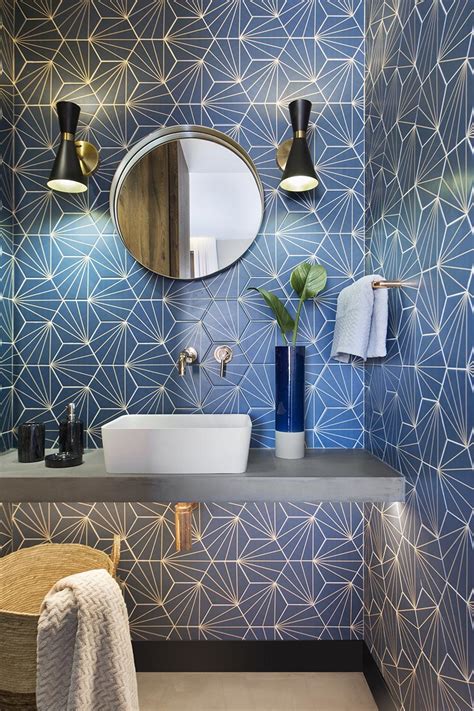 Bathrooms may be big or small, and tiles help create a dramatic effect when designed carefully. CONTEMPORIST: Bathroom Design Ideas - A Blue Starburst ...