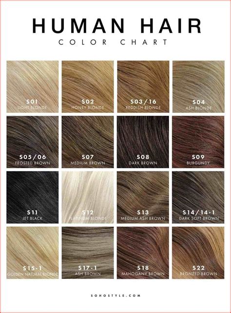 Epsa Hair Color Chart