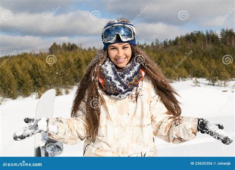 Snowy Face Stock Photo Image Of Girl Scarf Frozen 23632356
