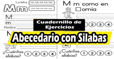 Cuadernillo De Ejercicios Del Abecedario Con Silabas Portal De Educación