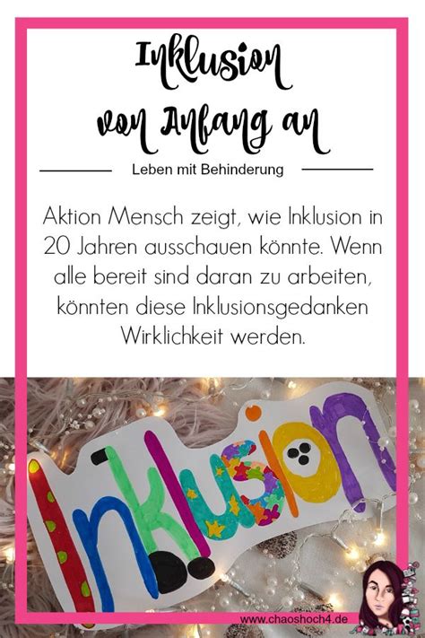Ihre kernsymptome umfassen soziale barrieren, spezielle interessen und stereotypes verhalten. Inklusion von Anfang an mit Aktion Mensch - Chaos ...