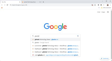 Buttons, links, and form elements all have tap targets. Add a "real" search box to Google Chrome's New Tab Page ...