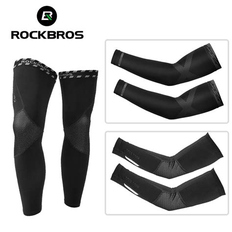 Rockbros Season Sun Uv Protection Arm Sleeves Ice Silk Breathable Leg