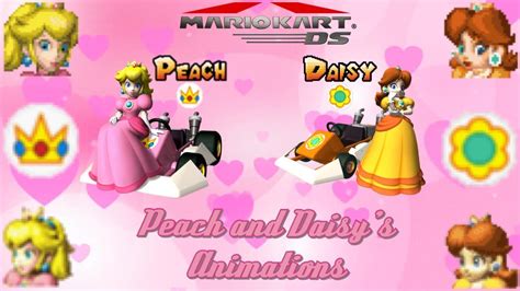 Mario Kart Ds Peach And Daisy S Animations Youtube