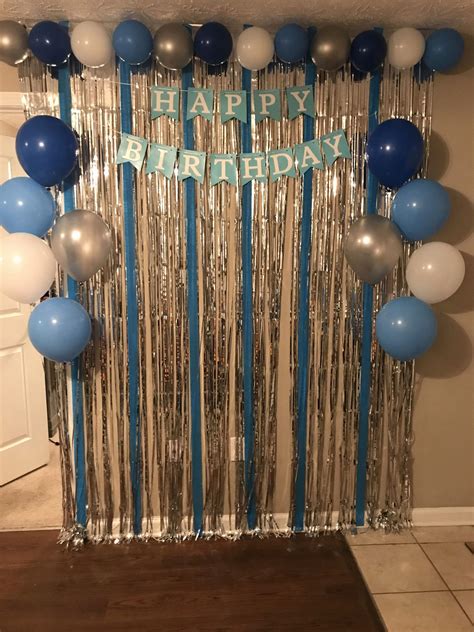 Diy Balloon Decorations For Birthday Boy Blue Party Diy Balloon