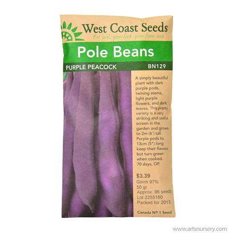 Fortex Pole Beans Seeds West Coast Seeds Arts Nursery Ltd