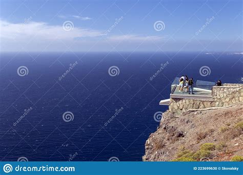View From The Lookout Point Mirador Del Balcon On Gran Canaria Stock Photo Image Of Exiting
