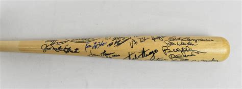 Lot Detail Multi Signed Baseball Bat