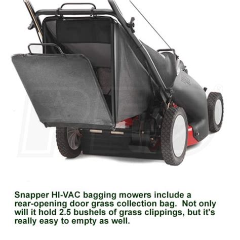 Snapper P2187520e 21 190cc Hi Vac Self Propelled Lawn Mower W