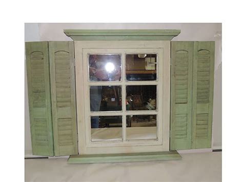 Check spelling or type a new query. SHUTTER MIRROR WINDOW Sage Green & Cream Homco Home ...