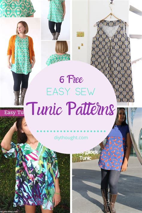 6 Free Easy Sew Tunic Patterns Diy Thought