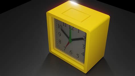 Old Plastic Alarm Clock 3d Model 3d Model Animated Rigged Cgtrader