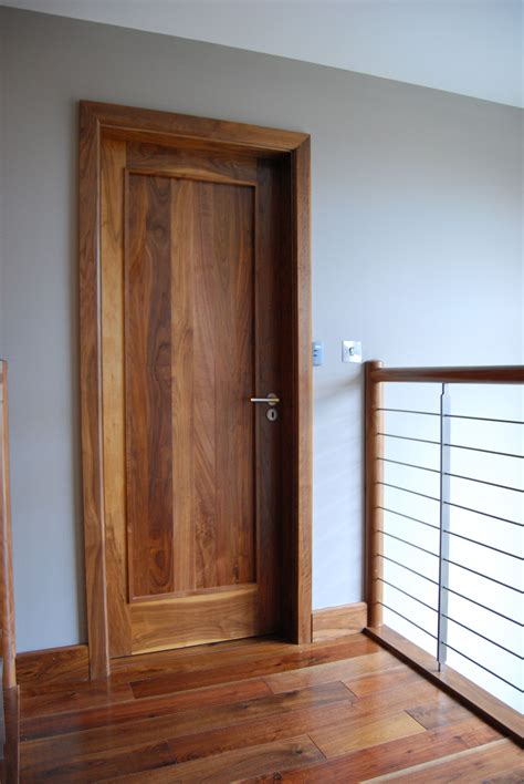Solid Walnut Door With Solid Shaker Panel To Centre Doors Interior