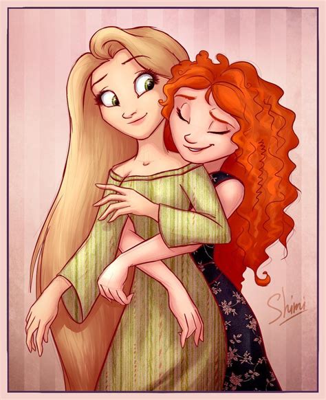 Merida And Rapunzel Emilyjayowens Lesbian Art Lesbian Love Arte Disney Disney Fan Art Disney