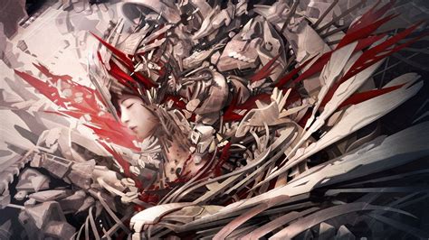 White Red Anime Wallpapers Wallpaper Cave
