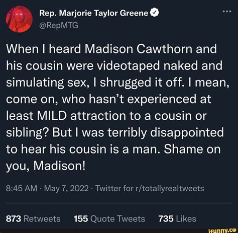 Rep Marjorie Taylor Greene Repmtg When I Heard Madison Cawthorn And