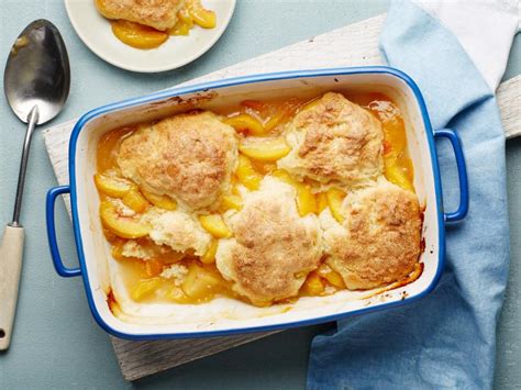 All butter dumplings throughout and a flaky bottom crust underneath. Peach Cobbler Recipe | Food Network Kitchen | Food Network