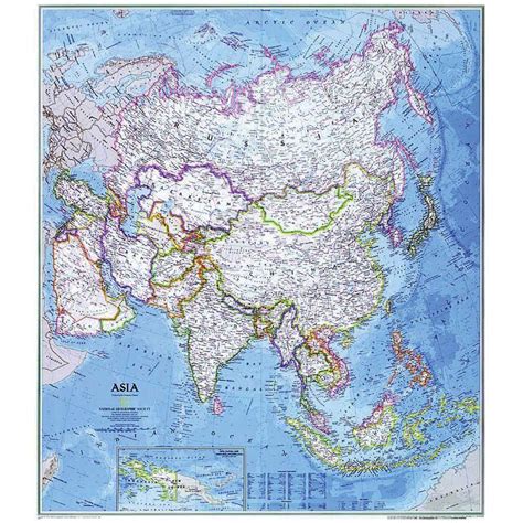 Map Of Asia National Geographic 88 World Maps